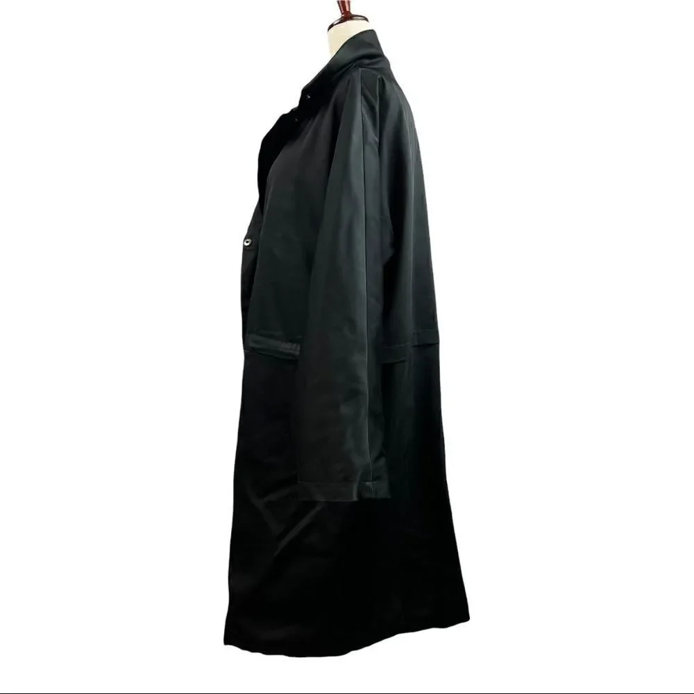 Vintage 90s Calvin Klein Quilted Rain Slicker Jacket Insulated Small